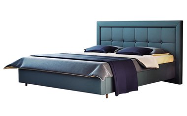 Кровать с подъемным механизмом Acrux 140х200 синего цвета