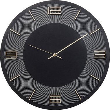 Часы настенные Leonardo черного цвета