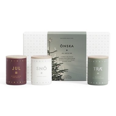 Набор из трех ароматических свечей onska mini