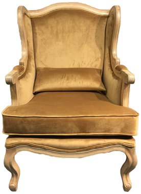 Кресло Сезарина золотого цвета
