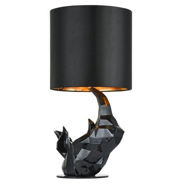 Настольная лампа Nashorn черного цвета