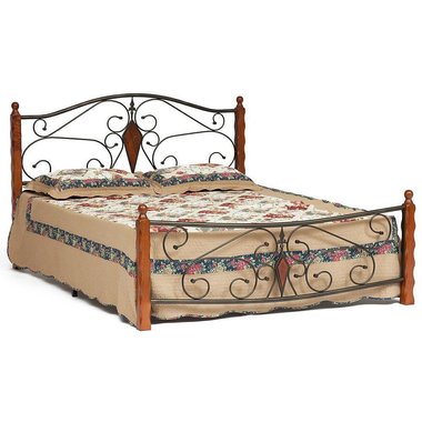 Кровать Viking 160х200 из дерева и металла