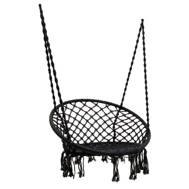 Кресло-гамак черного цвета