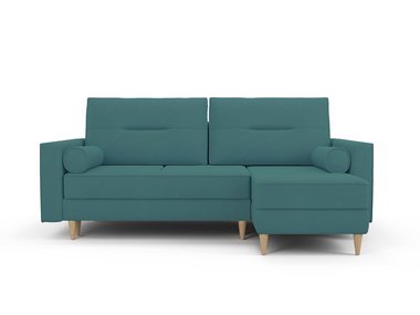 Угловой диван-кровать Вестор зеленого цвета