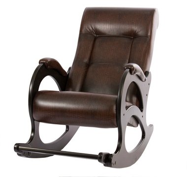 Кресло-качалка Орегон коричневого цвета