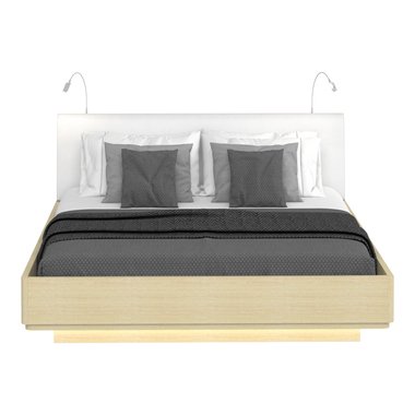  Двуспальная кровать с верхней и нижней подсветкой Элеонора 180х200