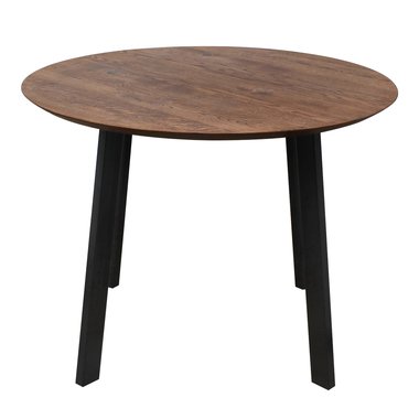 Обеденный стол Эльбрус черно-коричневого цвета 