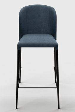 Полубарный стул Альбиа синего цвета