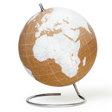 Пробковый глобус Cork Globe для путешественников