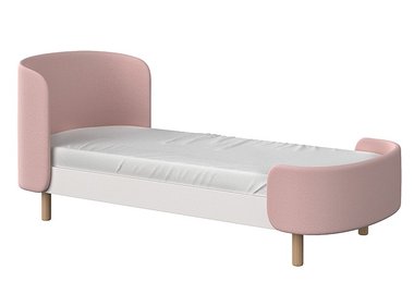 Кровать Kidi Soft 65х163 бело-розового цвета