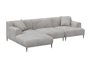 Угловой диван левый Portofino серого цвета