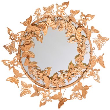 Настенное зеркало Гвендолин Роуз цвета Розовое золото