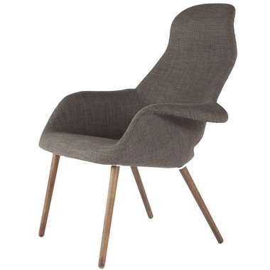 Кресло Eames Organic Highback, серый
