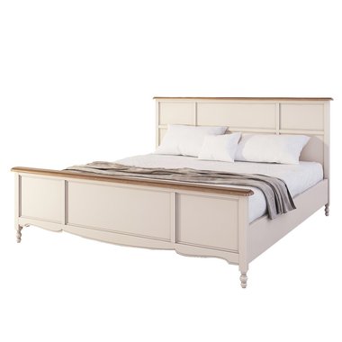 Кровать двуспальная Leblanc бежевого цвета 180х200