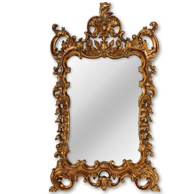 Настенное зеркало Дезири в раме цвета черного золота