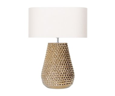 Настольная лампа из керамики бронзового цвета