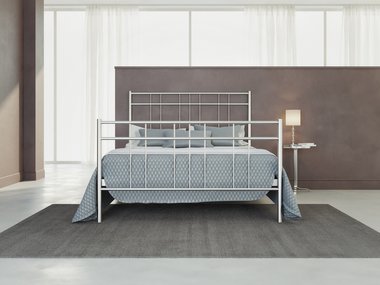 Кровать Модена 160х200 серебряного цвета