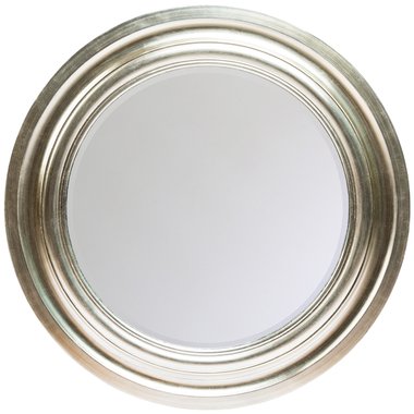 Настенное зеркало Френсис в раме серебряного цвета