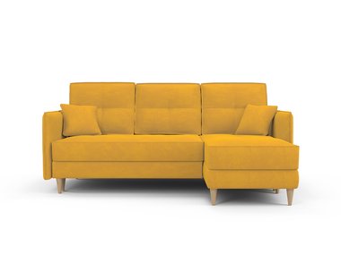 Угловой диван-кровать Дрезден желтого цвета