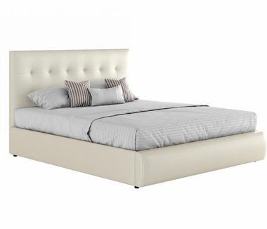 Кровать Селеста 160х200 с подъемным механизмом белого цвета