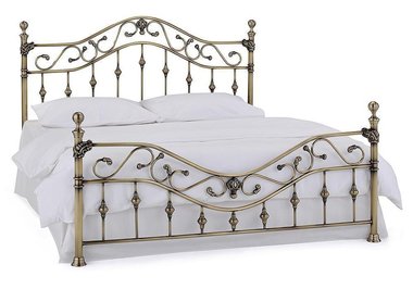 Кровать металлическая Charlotte 160х200 коричневого цвета