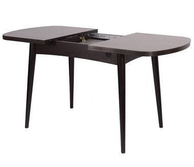 Раскладной обеденный стол Ялта темно-коричневого цвета