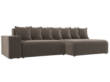 Угловой диван-кровать Кёльн светло-коричневого цвета