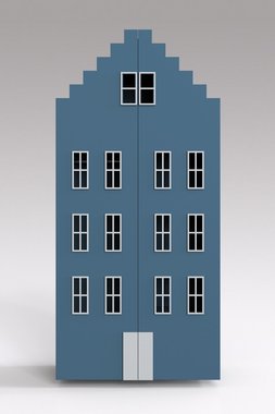 Двойной шкаф-домик Брюгге Maxi синего цвета