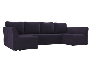 Угловой диван-кровать Гесен фиолетового цвета