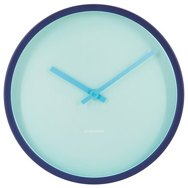 Часы настенные Aqua голубого цвета