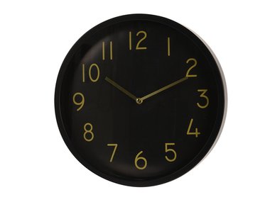 Часы настенные Golden Numbers черного цвета