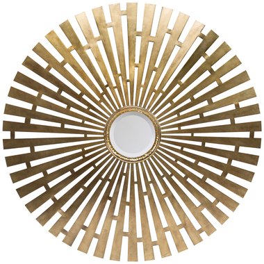 Декоративное настенное зеркало Детройт бронзового цвета