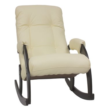 Кресло-качалка Модель 67 светло-бежевого цвета