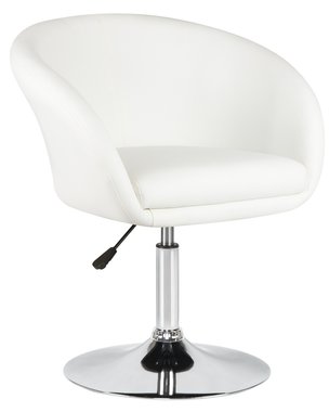 Кресло дизайнерское Edison белого цвета