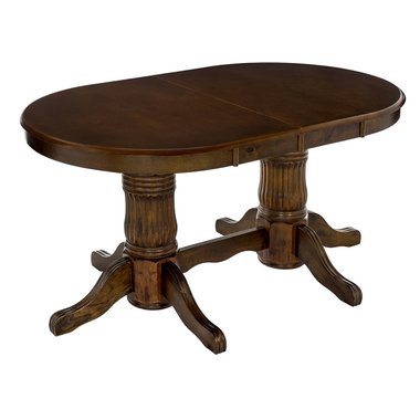 Обеденный стол раскладной Grandi dirty oak из массива гевеи