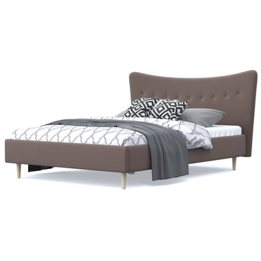 Кровать Финна 180x200 коричневого цвета