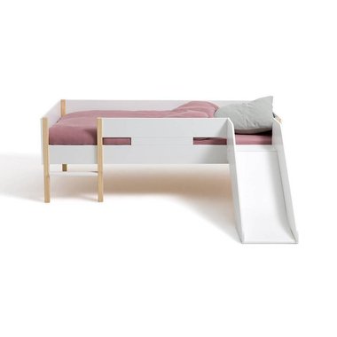 Кровать средней высоты с горкой Caume 90x190 белого цвета