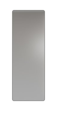 Зеркало настенное прямоугольное из стали серого цвета