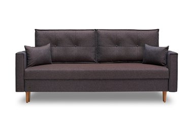 Прямой диван-кровать Капри Capri 18 коричневого цвета