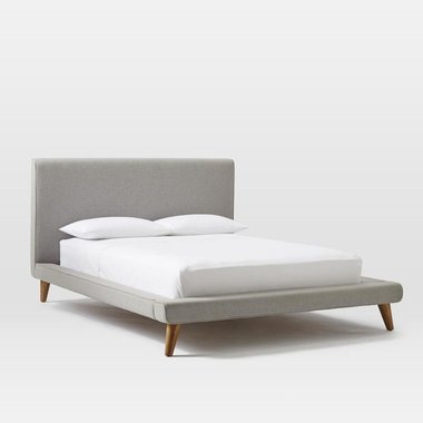 Кровать Mod Collection  200х200 светло-серого цвета