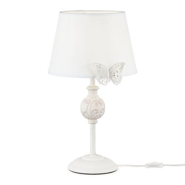 Настольная лампа Fiona белого цвета