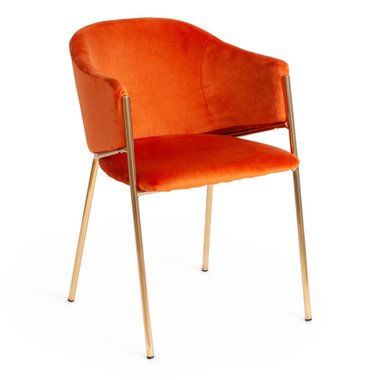 Набор из двух стульев Kronos оранжевого цвета