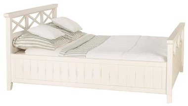 Кровать Бретань белого цвета 140х200  