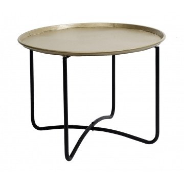 Кофейный Столик "MOVE IT" с круглой столешницей цвета шампань 