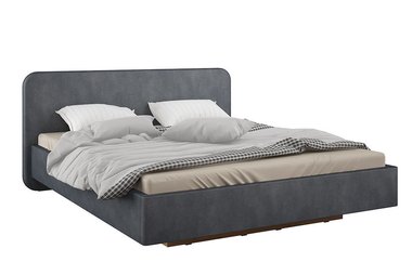 Кровать Альфа 180х200 серого цвета