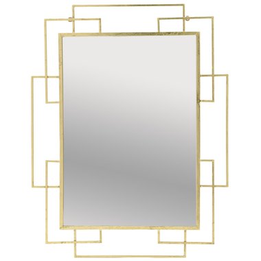 Зеркало настенное в раме золотого цвета
