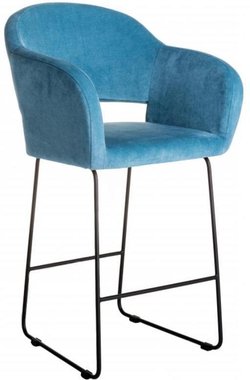 Кресло полубарное Oscar голубого цвета