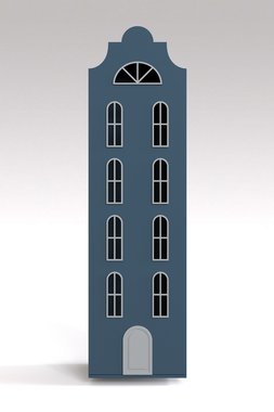 Шкаф-домик Стокгольм Maxi синего цвета
