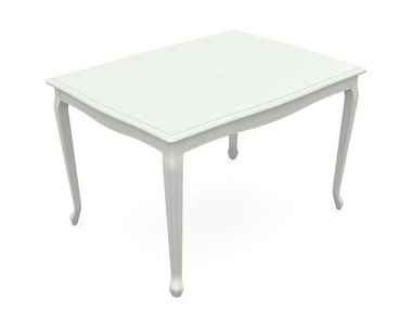 Раздвижной обеденный стол Кабриоль белого цвета