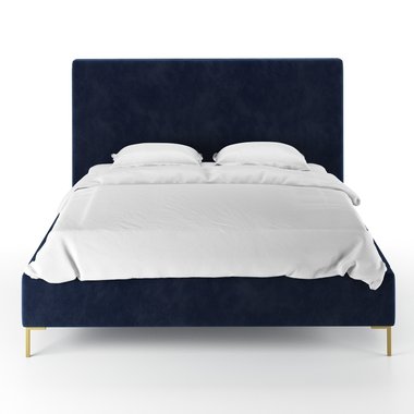 Кровать Kona 180х200 синего цвета 